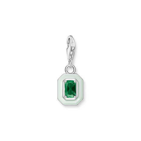 Green rectangle charm