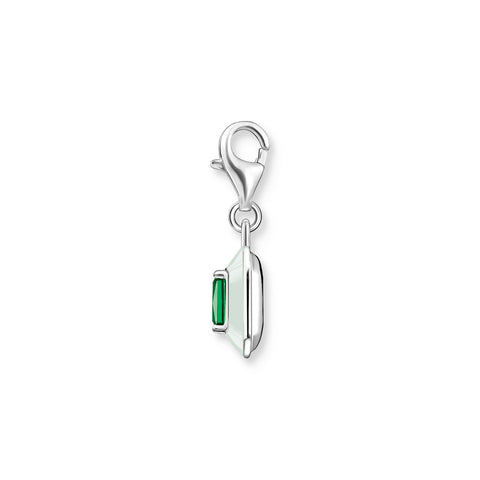 Green rectangle charm