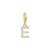 Charmista gold plated 'E' charm