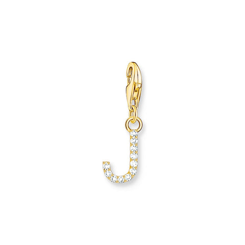 Charmista gold plated 'E' charm