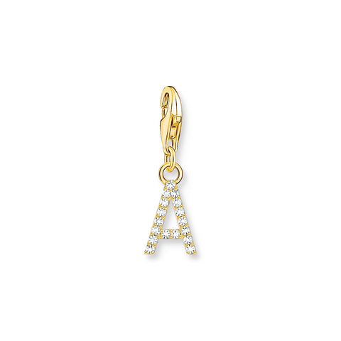 Charmista gold plated  'A' charm