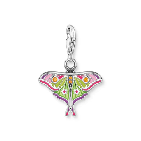 Colourful moth charm