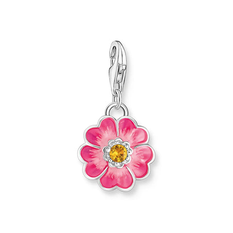 Pink flower charm