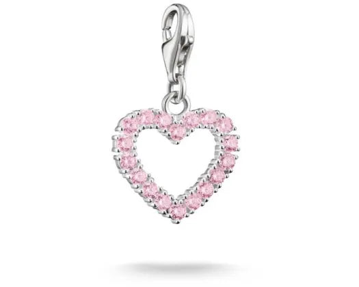 Pink heart charm