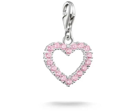 Pink heart charm