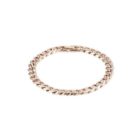 Stainless steel rose gold plated bracelet
