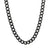 Stainless steel black plated curb chain
