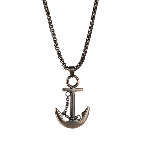 Stainless steel anchor pendant