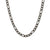 Black ion plated stainless steel figaro chain