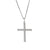 SIlver twisted cross pendant