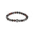 Red tiger eye and snow stone bead bracelet