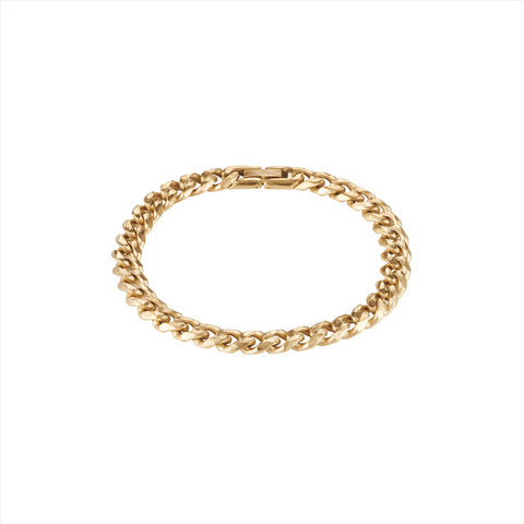 Gold plated curb bracelet