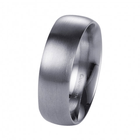 Brushed stainless steel ring