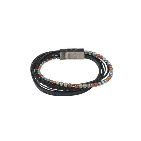 Leather multi-strand bracelet
