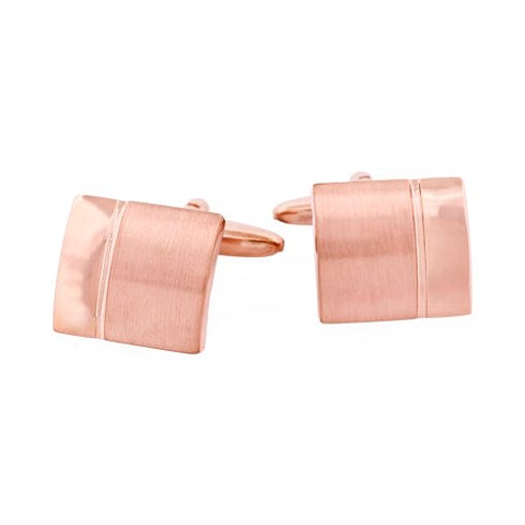 Rose gold plated cufflinks