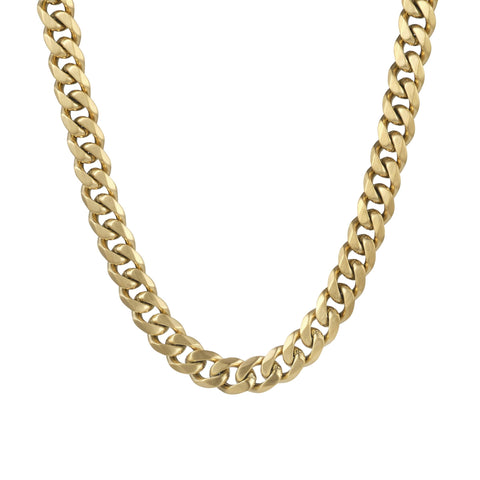 Gold plated 55cm curb chain