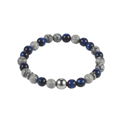 Stone and tiger eye bracelet