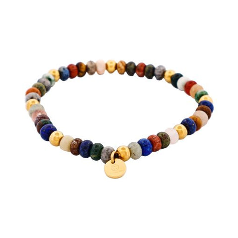 Mixed stone beaded bracelet