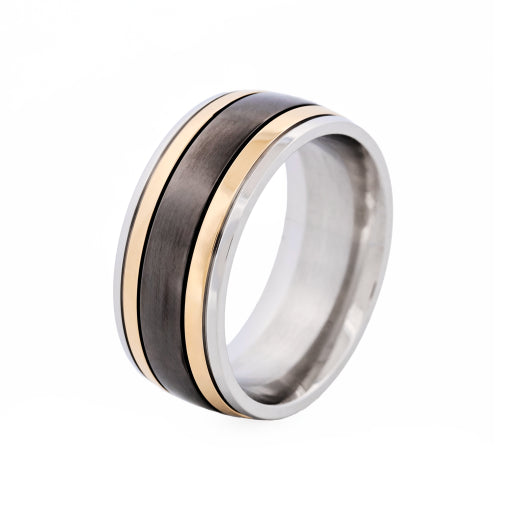 Stainless steel gents ring