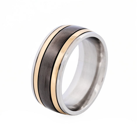 Stainless steel gents ring