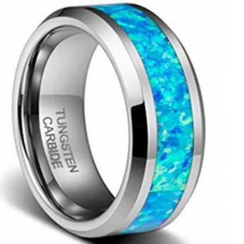 Tungsten pacific opal ring