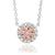 18ct White and Rose Gold Arglye Pink Diamond Pendant