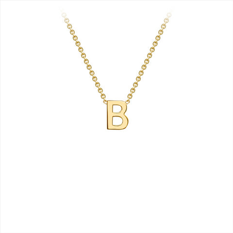 Gold 'B' necklace