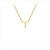 Gold 'T' necklace