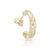 9ct Gold Fancy Hoop Stud Earrings