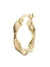 9ct Gold Swirl Hoop Earrings