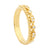 Sterling Silver Gold Plated Double Row Ring