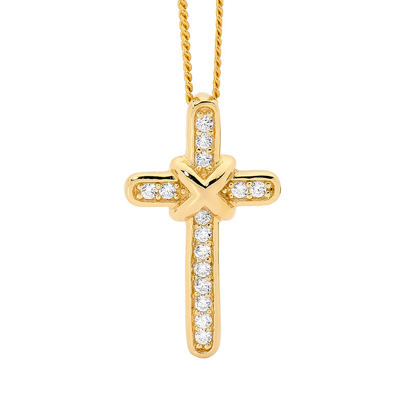 Gold plated cross pendant | Springfield Jewellers