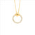 Sterling Silver Gold Plated Open Circle Pendant