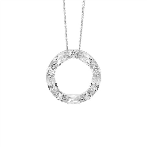 Sterling silver Circle pendant