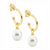 Gold Plated Freshwater Pearl Earrings