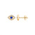 Sterling Silver Gold Plated Evil Eye Studs