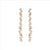 Sterling Silver Rose Gold Plated Cubic Zirconia Drop Earrings
