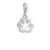 Sterling silver paw charm
