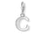 Sterling Silver Letter 'C' Charm