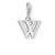 Sterling Silver Letter 'W' Charm
