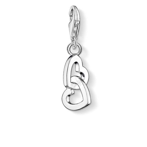 Sterling silver hearts charm