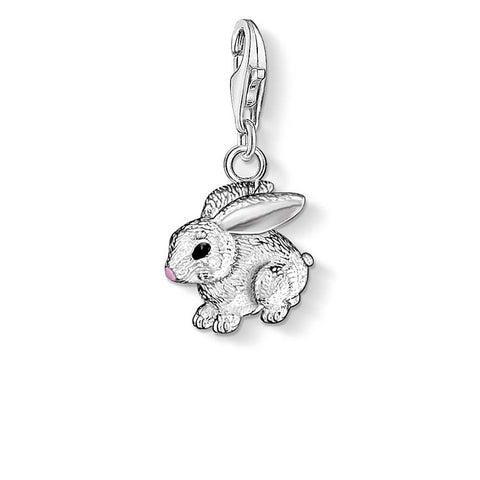 Sterling silver rabbit charm