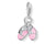 Pink booties charm