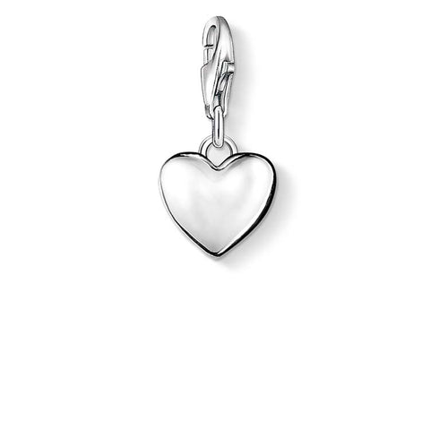 Sterling silver heart charm